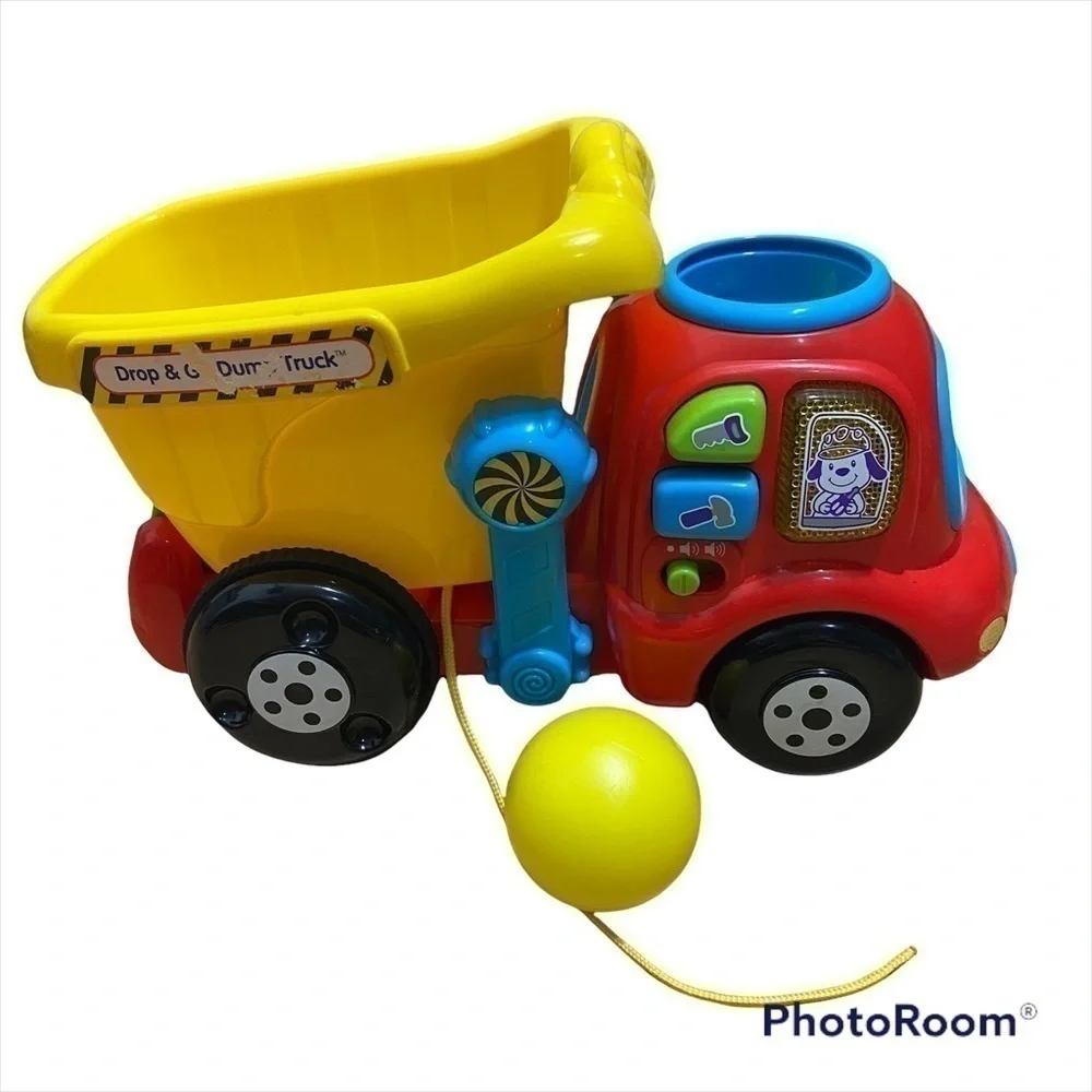 V-tech Musical Dump Truck Toy Ball Popper Drop & Dump